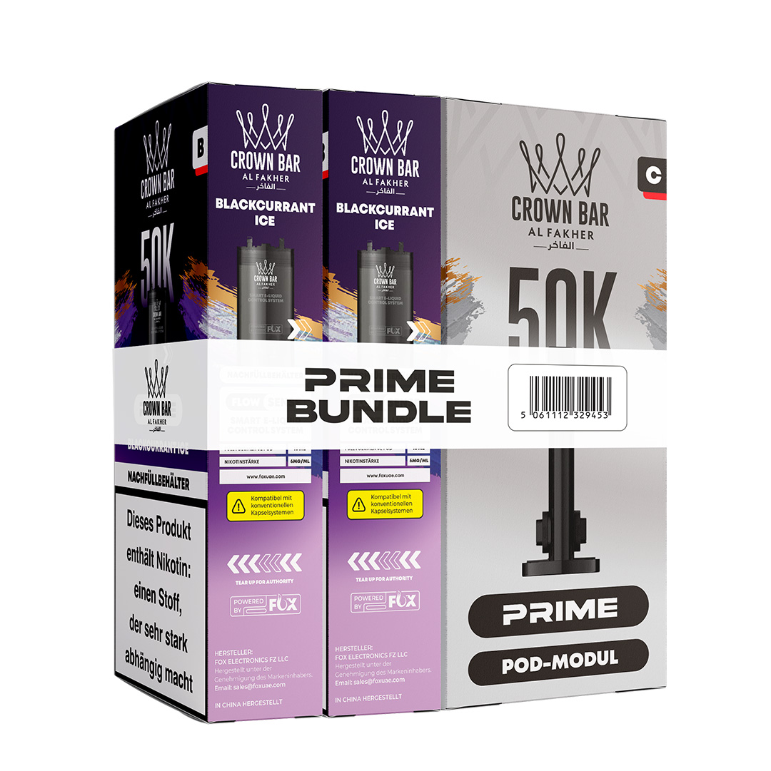 Al Fakher Crown Bar 50k Hypermax Prime Pod Bundle Blackcurrant Ice Al Fakher Crown Bar 50k Hypermax Prime Pod Bundle Blackcurrant Ice