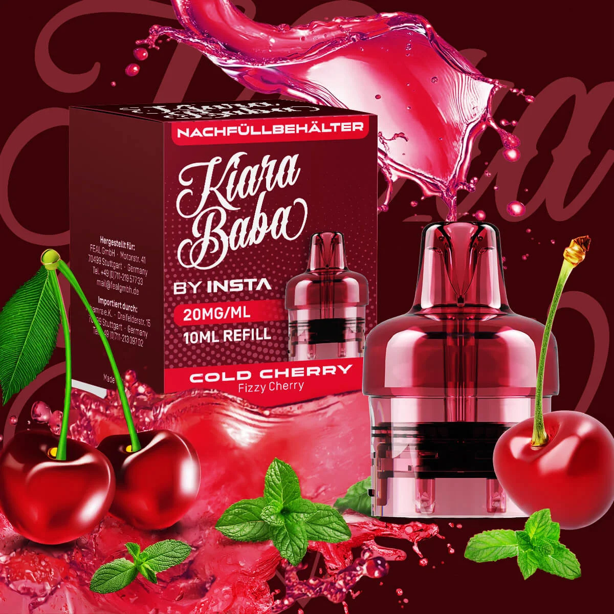 Kiara Baba 10k Pod Cold Cherry 20mg 10ml Kiara Baba 10k Pod Cold Cherry 20mg 10ml