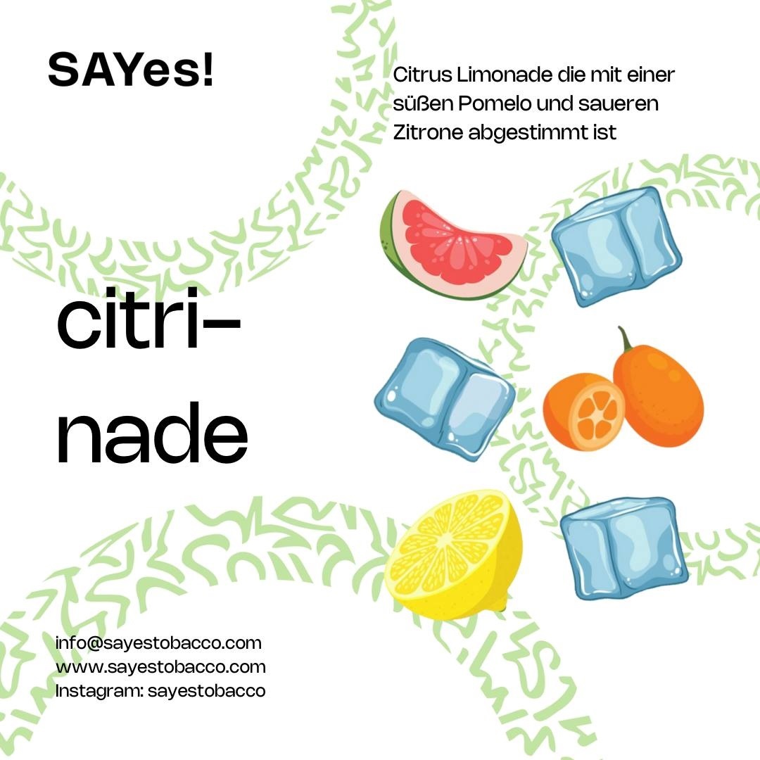 SAYes! Shisha Tabak Citri-Nade 200g SAYes! Shisha Tabak Citri-Nade 200g