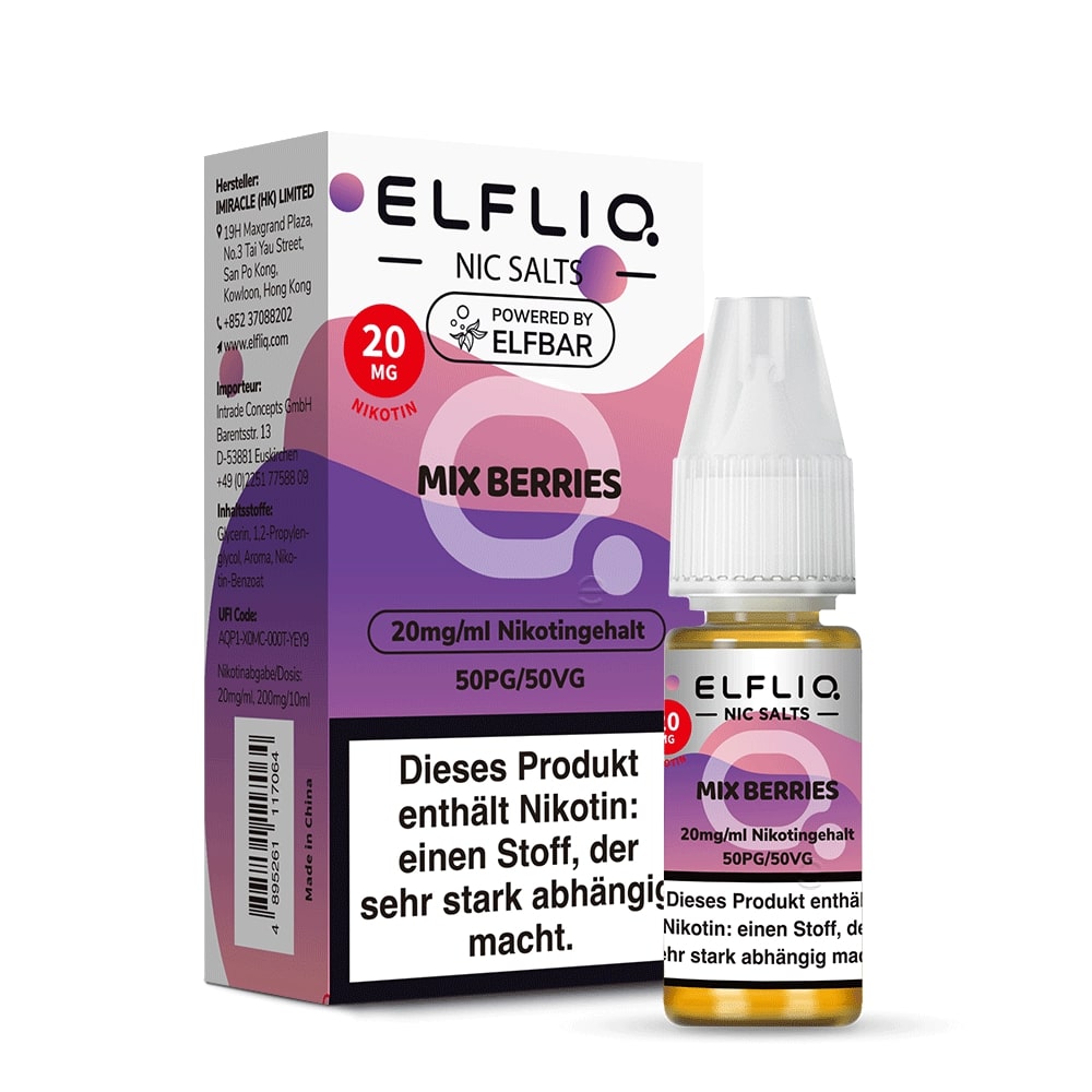 Elfliq - Mix Berries Nikotinsalz Liquid 10ml | 20mg/ml