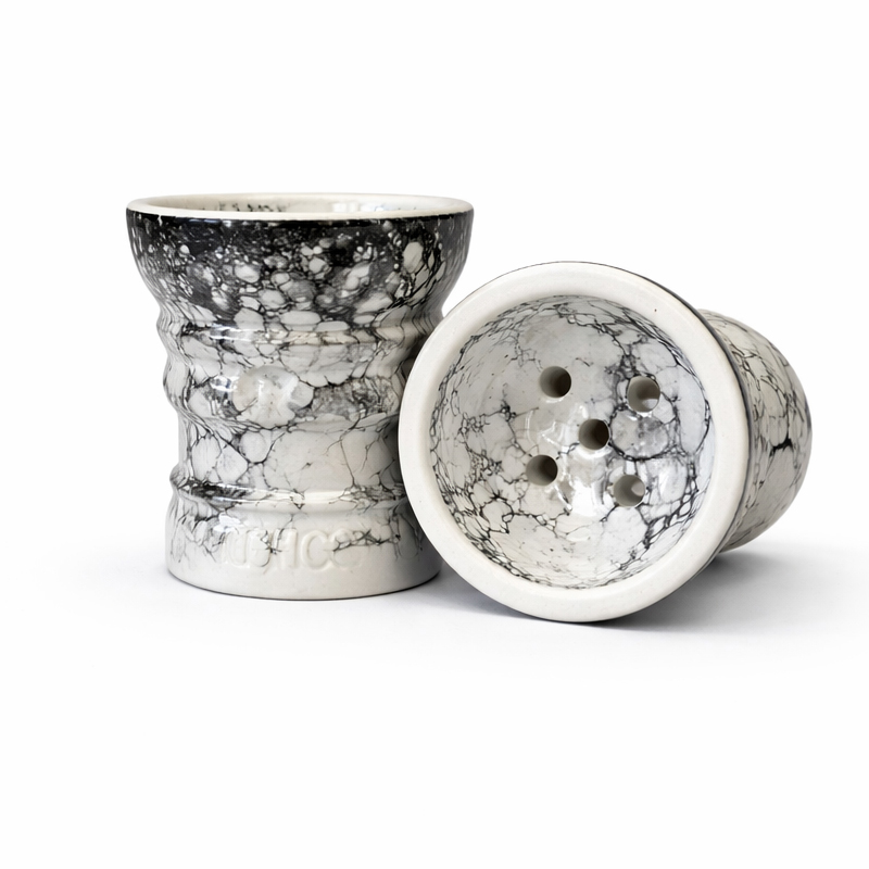 Thicc Bowl Plus Shisha Mehrlochkopf Stena Turkish White Marble