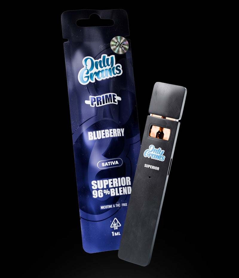 Only Grams Superior Blend Vape - Blueberry 1ml