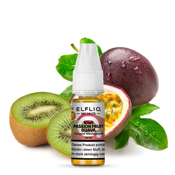 Elfbar Elfliq Kiwi Passion Fruit Guava 10mg 10ml Elfbar Elfliq Kiwi Passion Fruit Guava 10mg 10ml