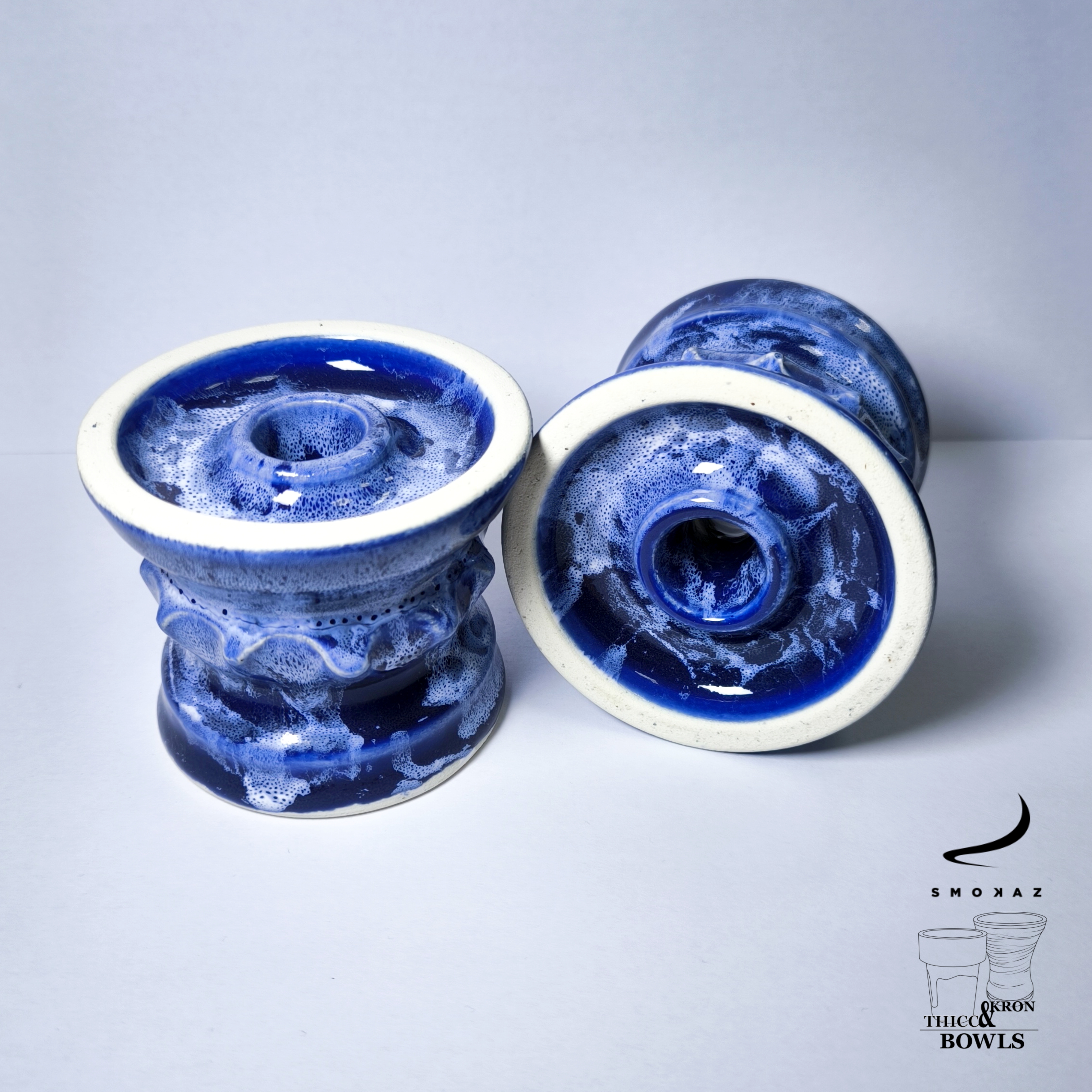 THICC Bowls Elegance Phunnel Blue Marble THICC Bowls Elegance Phunnel Blue Marble