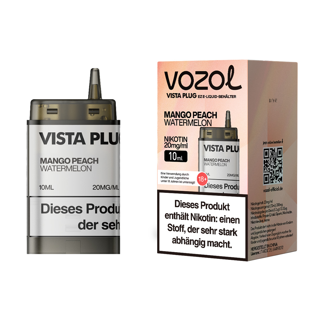 Vozol Vista Plug EZ Pod Mango Peach Watermelon Vozol Vista Plug EZ Pod Mango Peach Watermelon