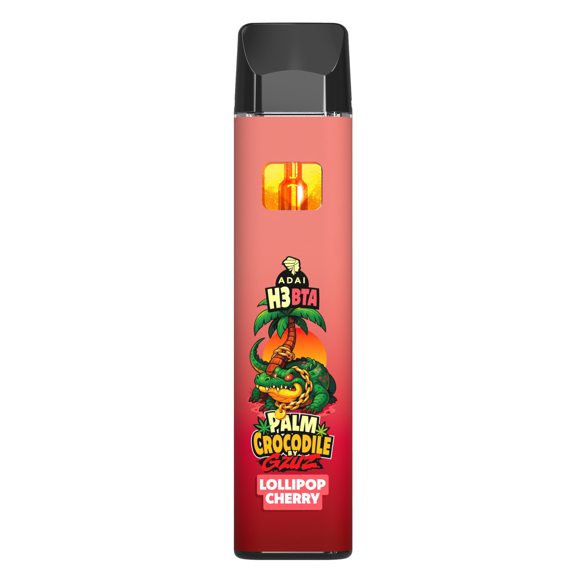 Palm Crocodile by GZUZ H3BTA Vape Lollipop Cherry 1ml Palm Crocodile by GZUZ H3BTA Vape Lollipop Cherry 1ml