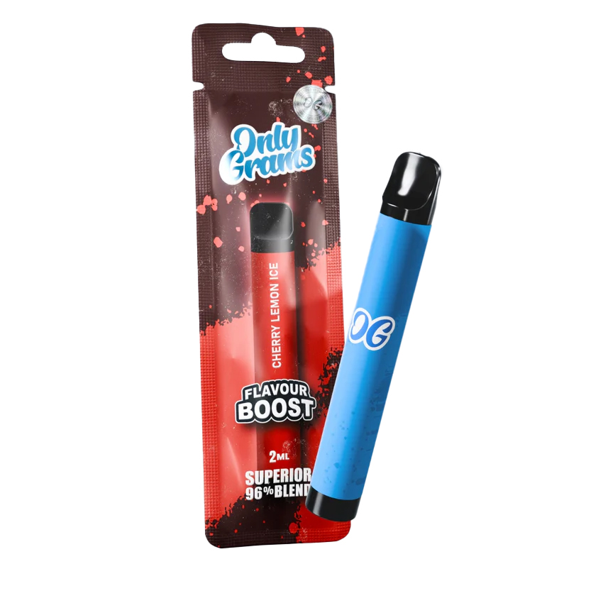 Only Grams Supeior Blend Vape Flavour Boost Cherry Lemon Ice 2ml OG Supeior Blend Vape Flavour Boost Cherry Lemon Ice 2ml