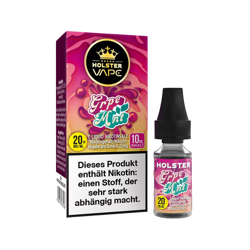 Holster Liquid Grpe Mnt 20mg 10ml Holster Liquid Grape Mint 20mg 10ml
