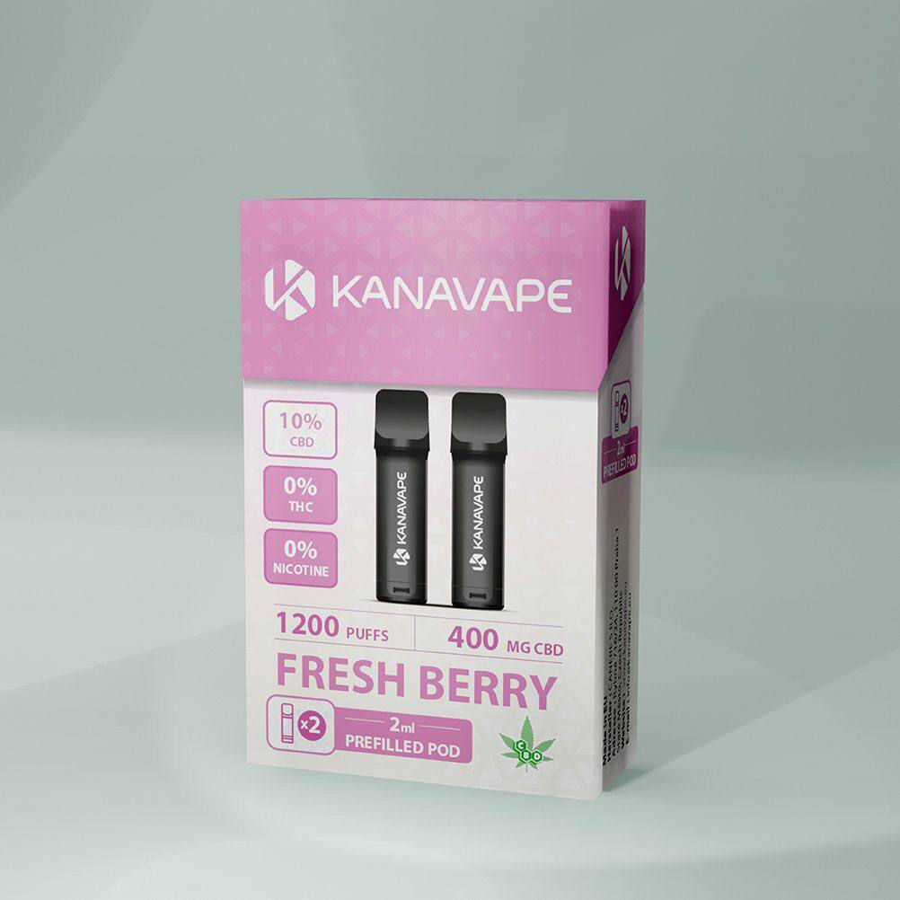 Kanavape CBD Vape Pod - Fresh Berry (2 Pods)