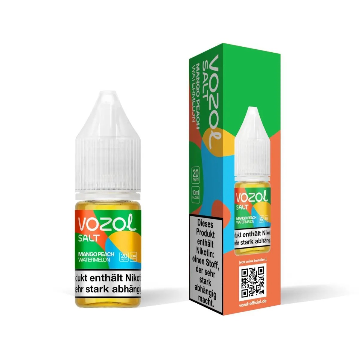 Vozol - Mango Peach Watermelon Nikotinsalz Liquid 10ml | 20mg/ml