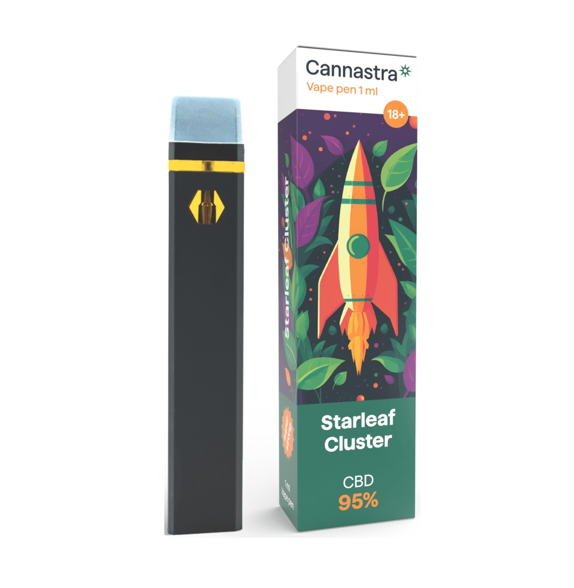 Cannastra CBD Vape Starleaf Cluster 1ml Cannastra CBD Vape Starleaf Cluster 1ml