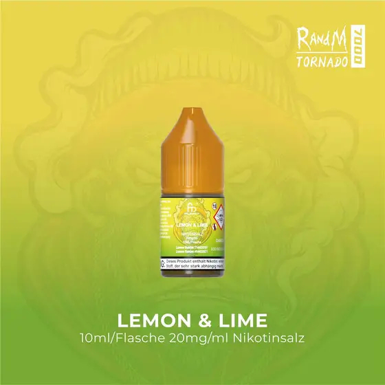 Randm Tornado Lemon & Lime Nic Salt Liquid 10ml 20mg Randm Tornado Lemon & Lime Nic Salt Liquid 10ml 20mg