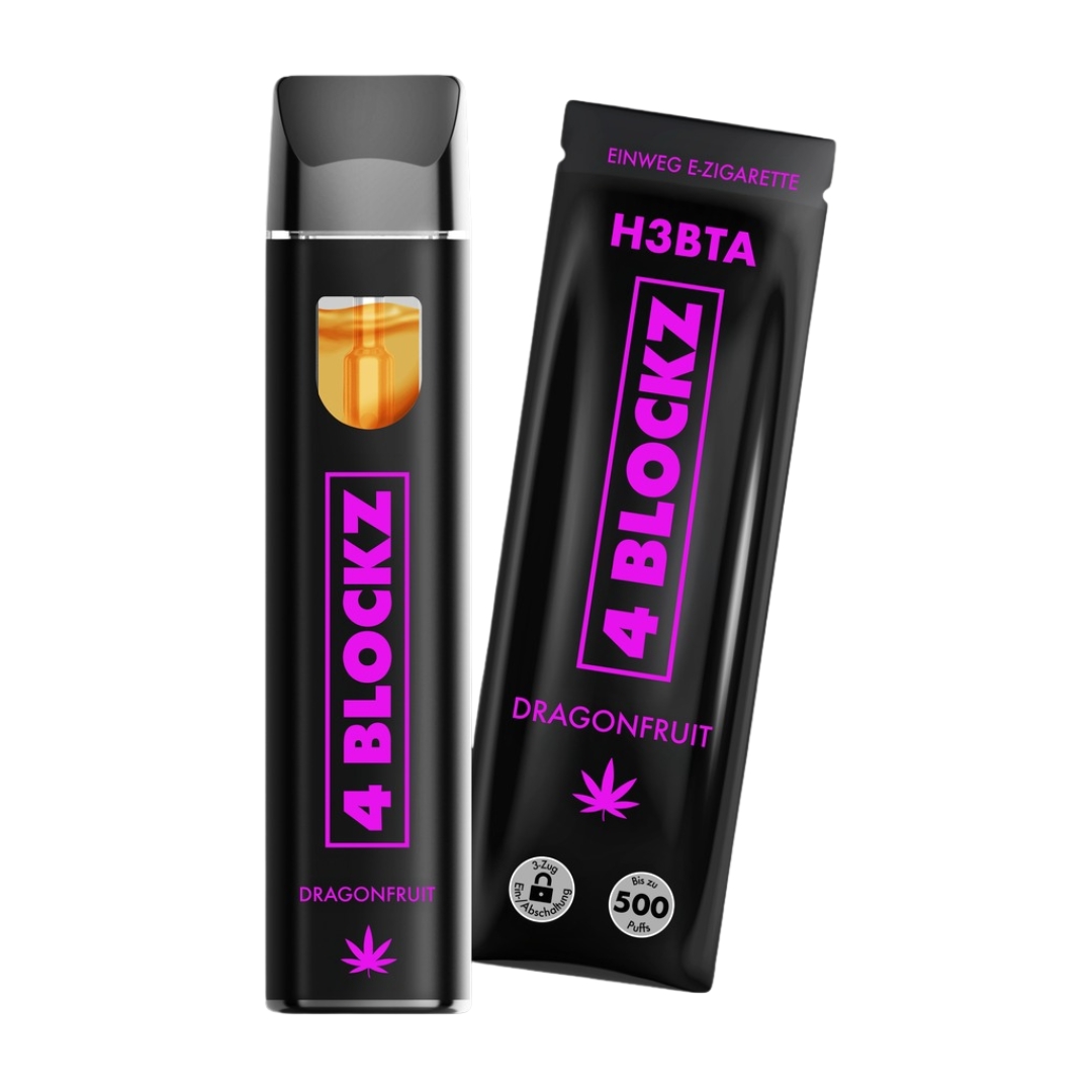 4 Blockz H3BTA Vape Dragon Fruit 1ml