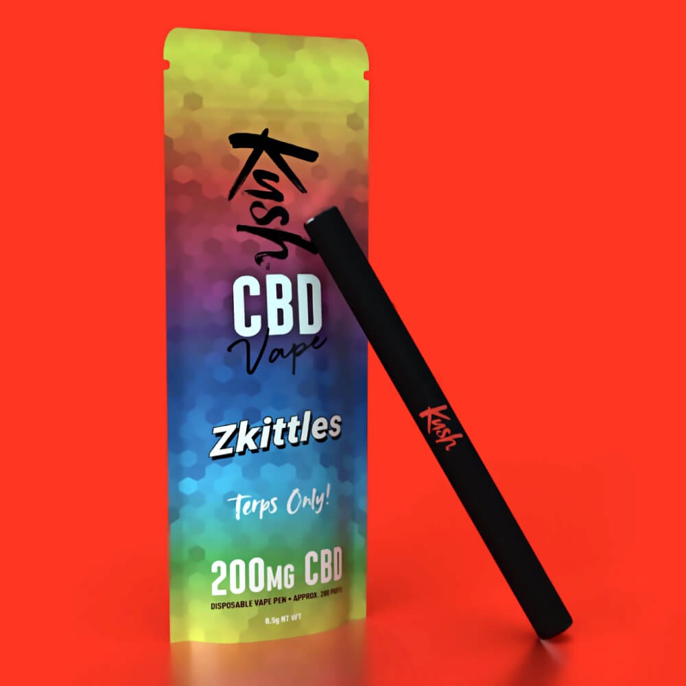Kush 40% CBD Vape Einweg E-Zigarette - Zkittles - 0,5ml