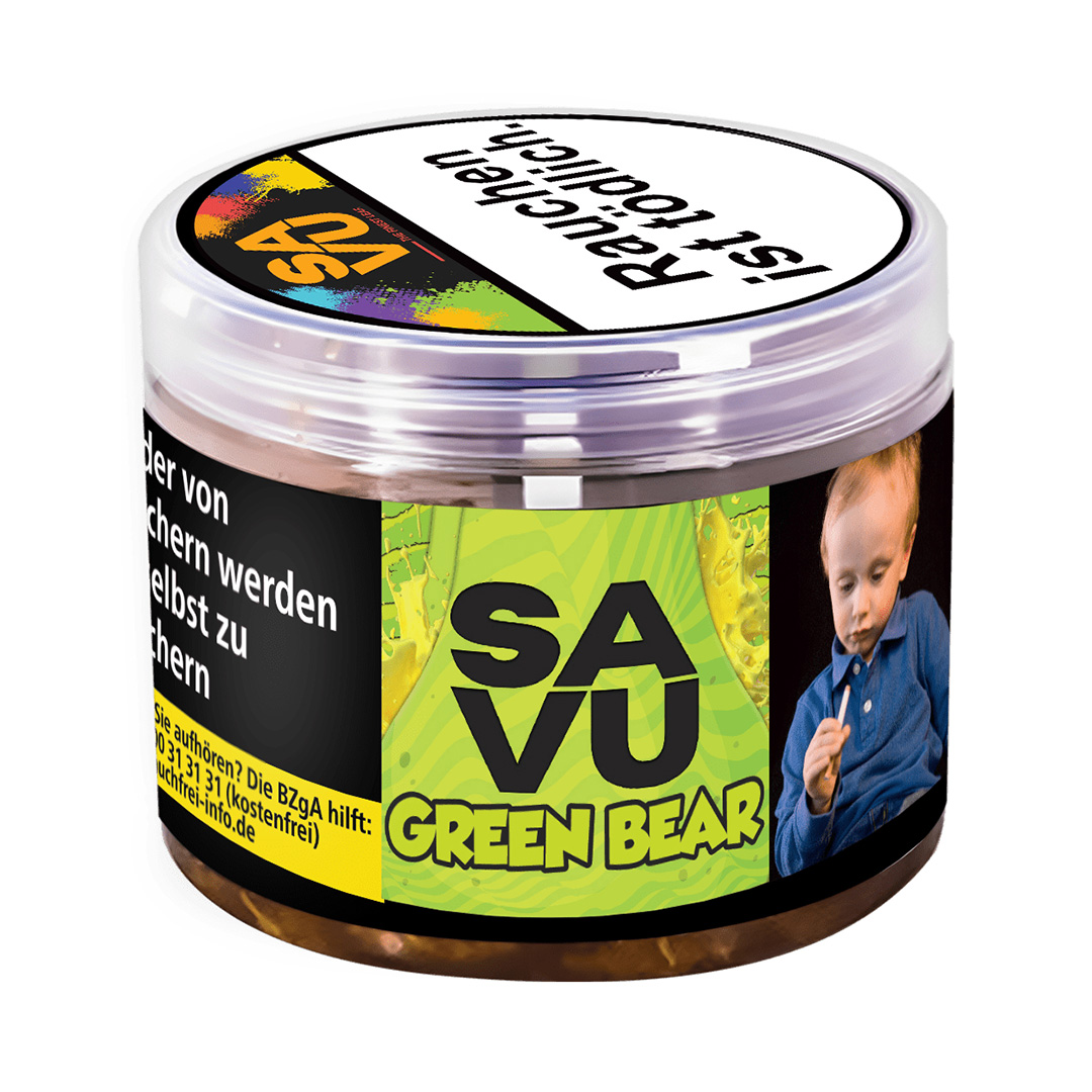 Savu Shisha Tabak Green Bear 200g Savu Shisha Tabak Green Bear 200g