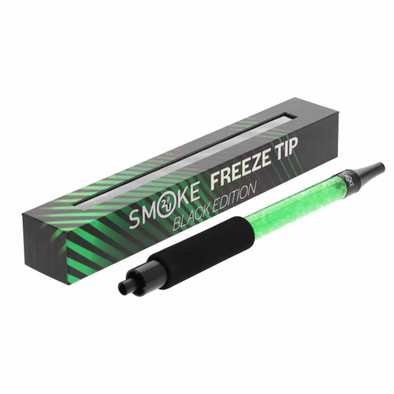 Freeze-Tip-Gr-n-Schwarz Smoke2U Freeze Tip - Eis Mundstück Black Edition - Grün