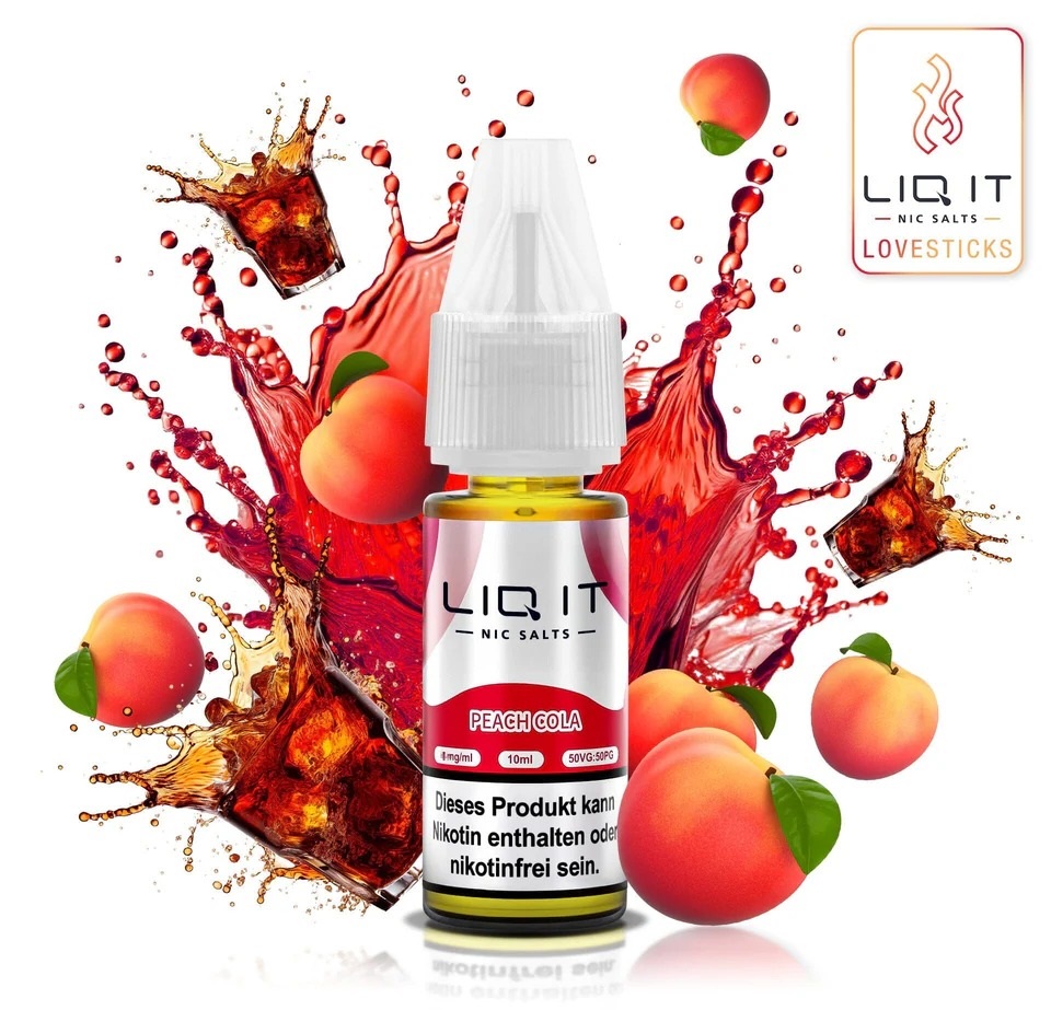 Lovesticks Liq It Liquid Peach Cola 10ml Lovesticks Liq It Liquid Peach Cola 10ml