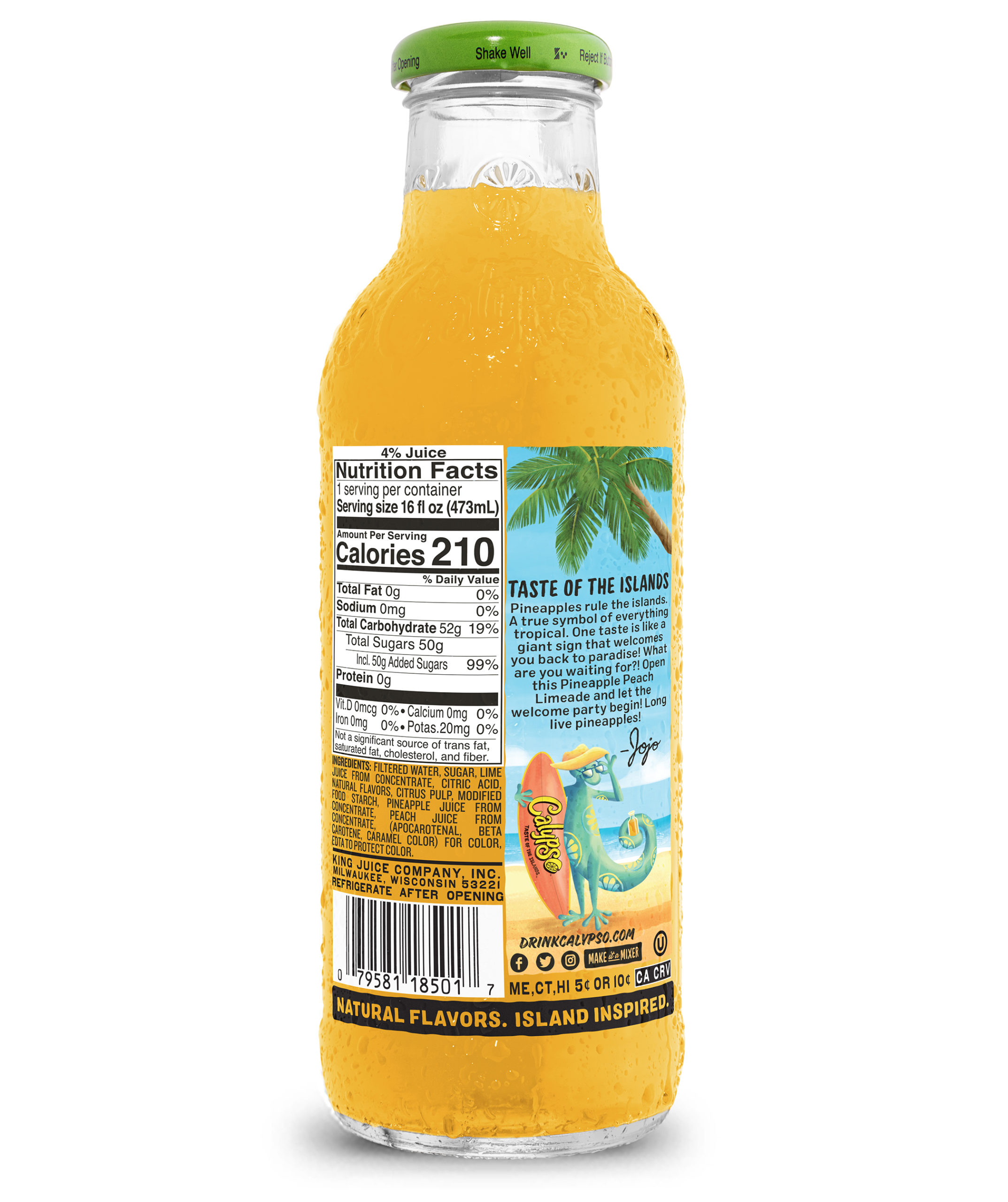 Calypso - Limonade | Pineapple Peach 473ml