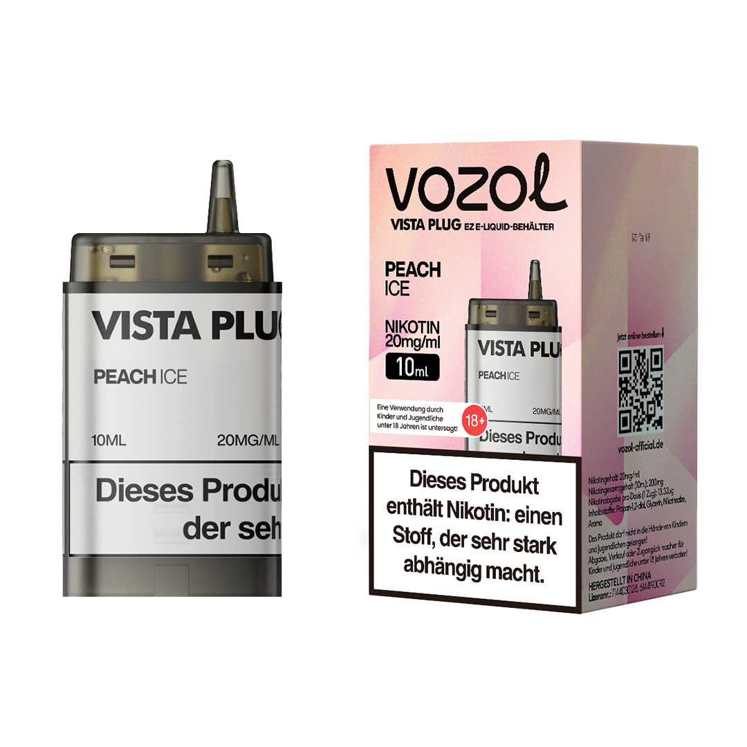 Vozol - Vista Plug EZ Pod - Peach Ice 10ml