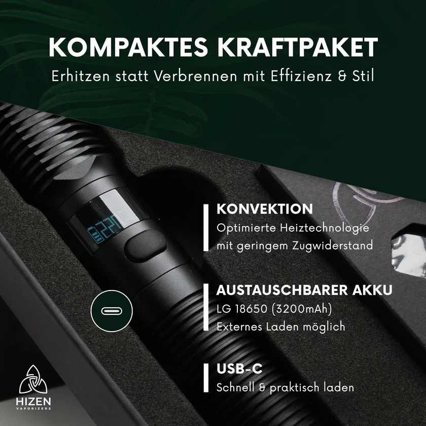 Hizen Vaporizer Stilus Pro Konvektion Akku Hizen Vaporizer Stilus Pro Konvektion Akku