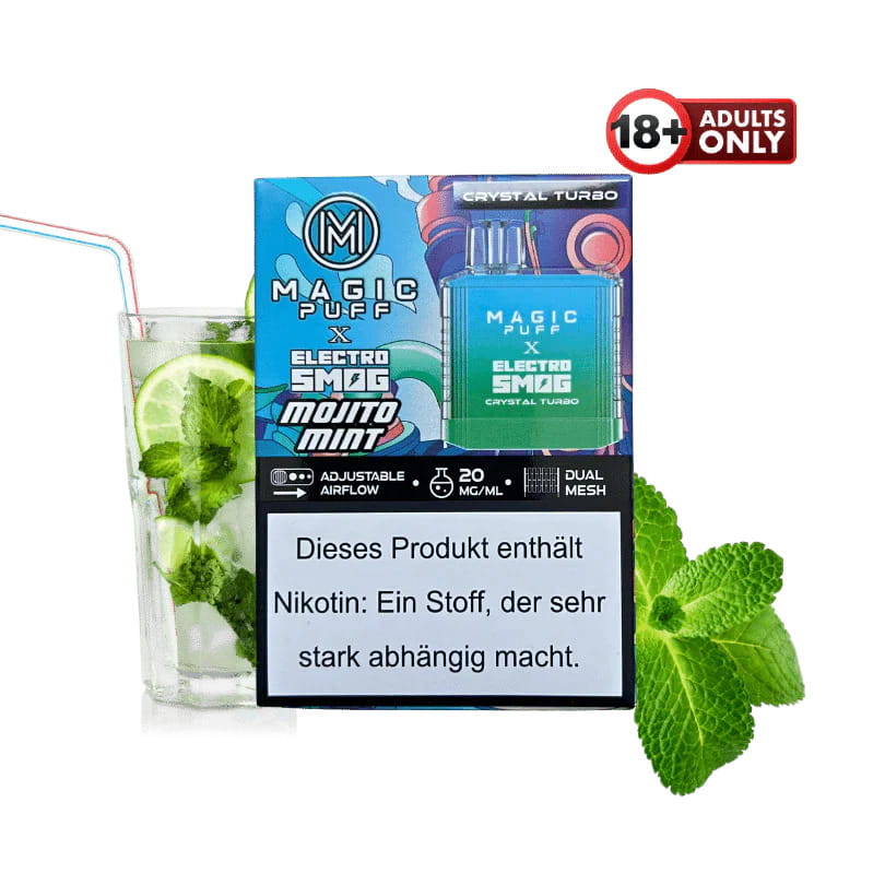 Mojito Mint Crystal Turbo Magic Puff X Electro Smog 