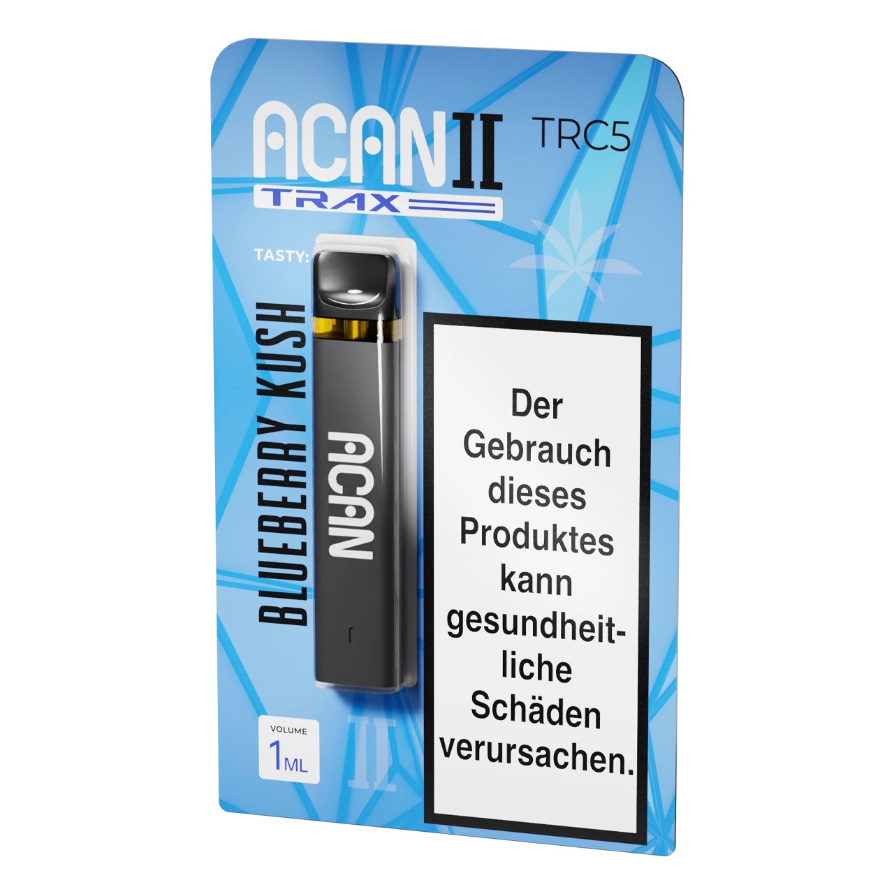 Acan Trax TRC5 Vape Einweg E-Zigarette Bluberry Kush - 1ml