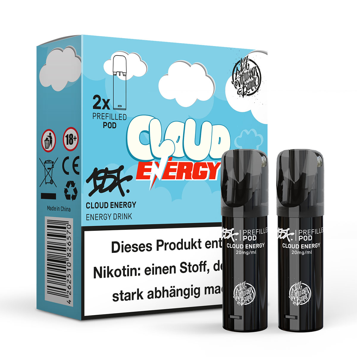 187 Vape Pod Cloud Energy 2er Pack 187 Vape Pod Cloud Energy 2er Pack