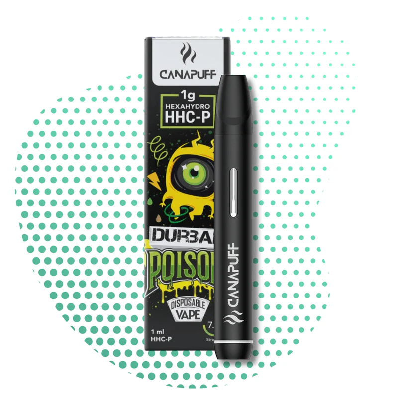 Canapuff Black HHC-P Vape - Durban Poison 1ml