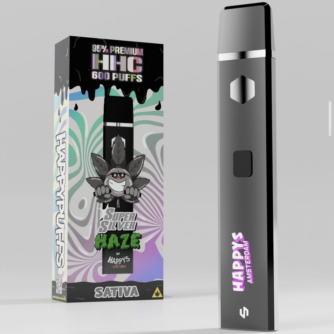 Happys Amsterdam HHC Vape Super Silver Haze Happys Amsterdam HHC Vape Super Silver Haze