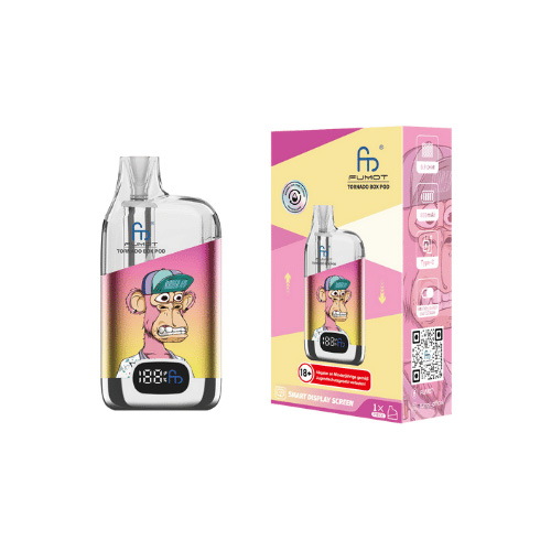 Randm Tornado Box Pod 12000 Yellow Pink Randm Tornado Box Pod 12000 Yellow Pink