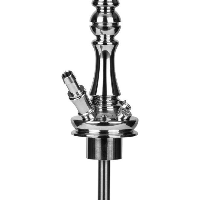 Moze Shisha Tradi M Silver Cut Glass Base Back