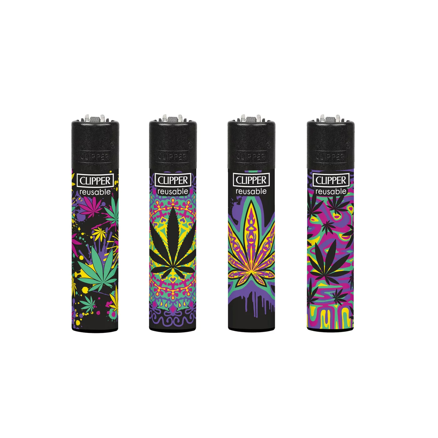 Clipper Feuerzeug Neon Leaves 2 Collection Clipper Feuerzeug Neon Leaves 2 Collection