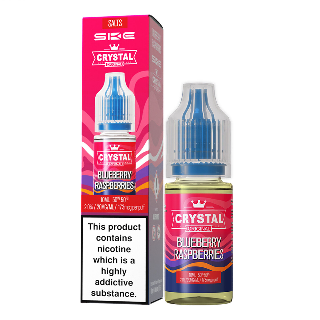 SKE Crystal Liquid 10ml 20mg Blueberry Raspberries SKE Crystal Liquid 10ml 20mg Blueberry Raspberries
