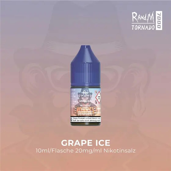 Randm Tornado Grape Ice Nic Salt Liquid 10ml 20mg Randm Tornado Grape Ice Nic Salt Liquid 10ml 20mg