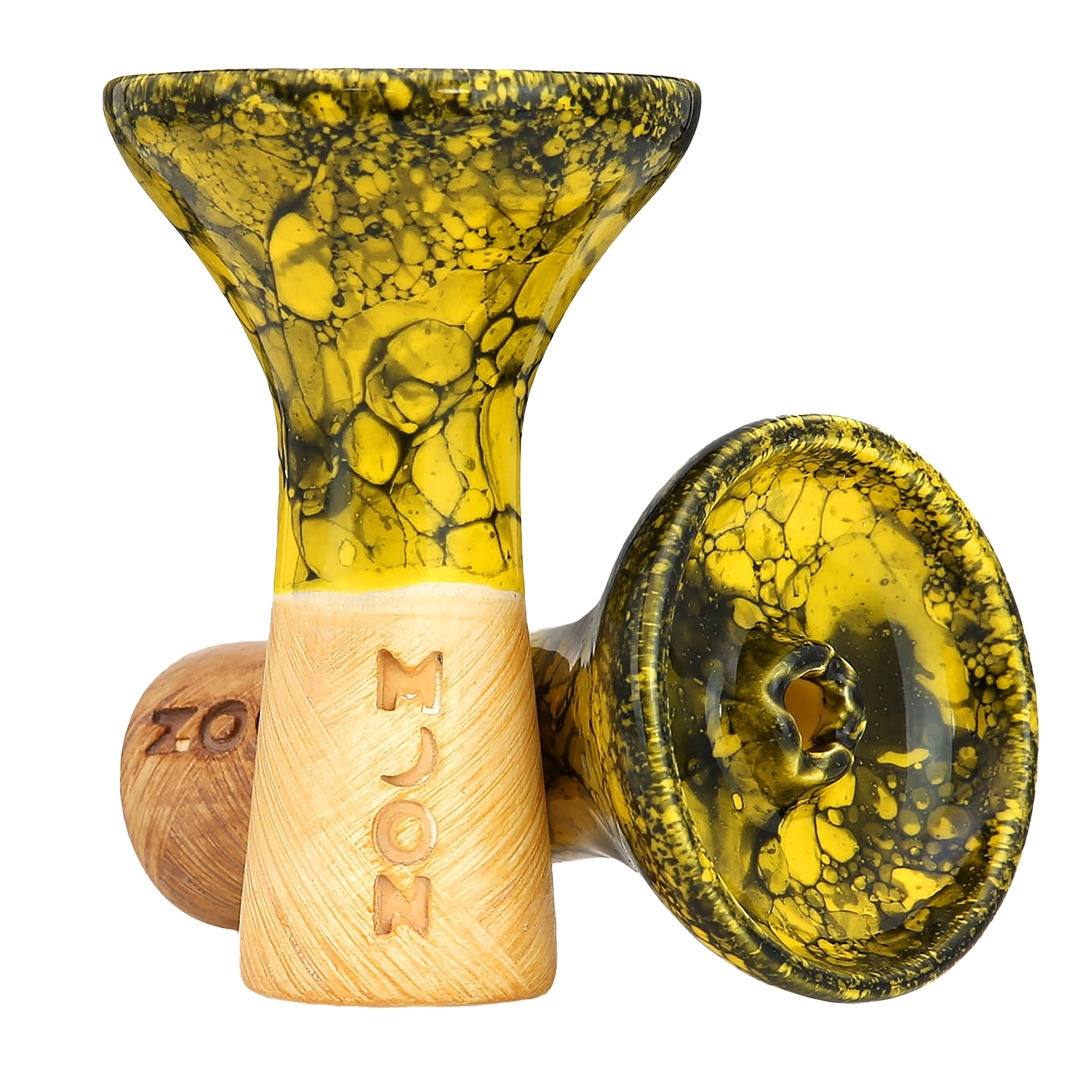 Moon Phunnel Shisha Kopf Marble Yellow Black Moon Phunnel Shisha Kopf Marble Yellow Black