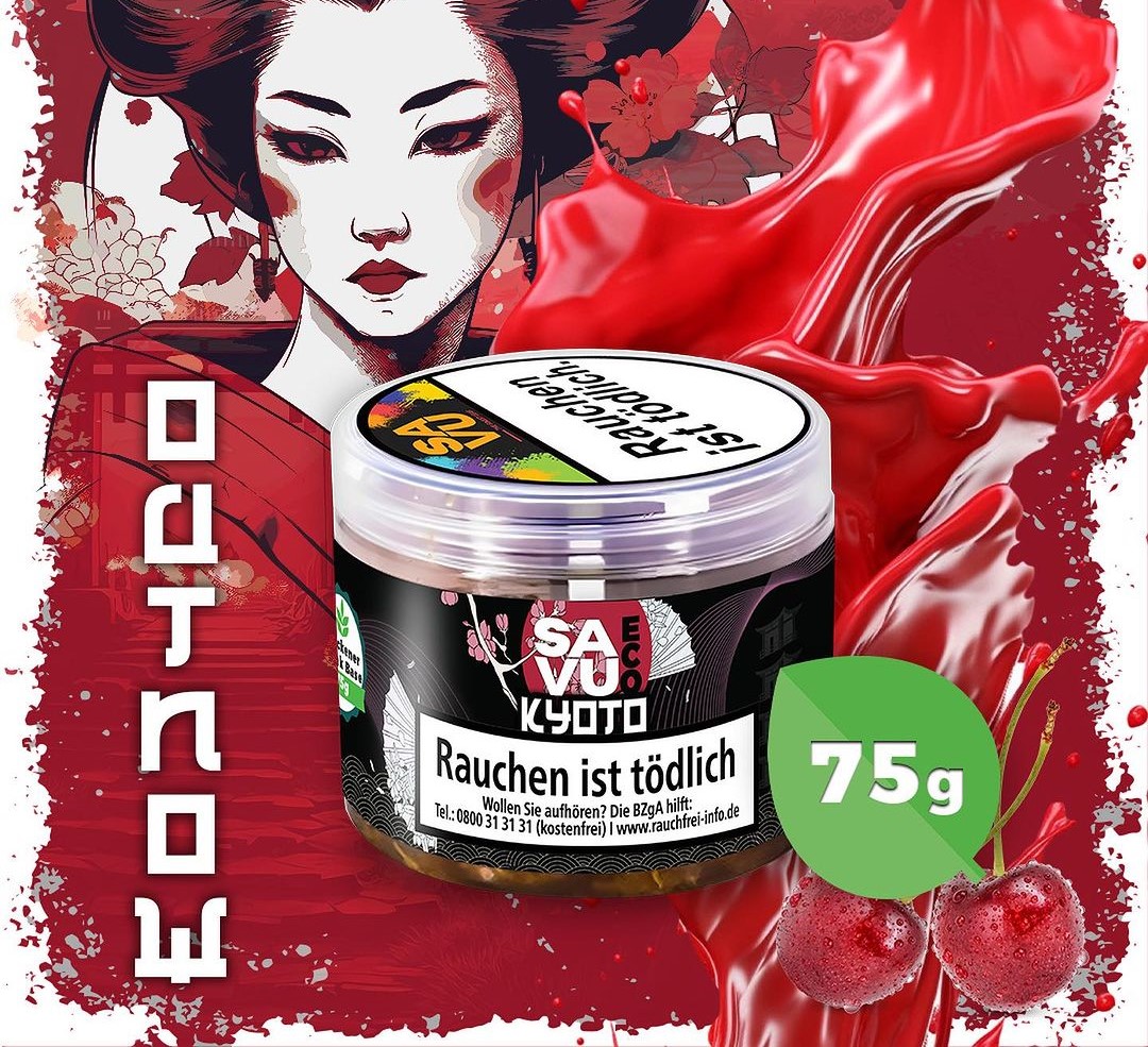 Savu Eco Pfeifentabak Kyoto 75g Savu Eco Pfeifentabak Kyoto 75g