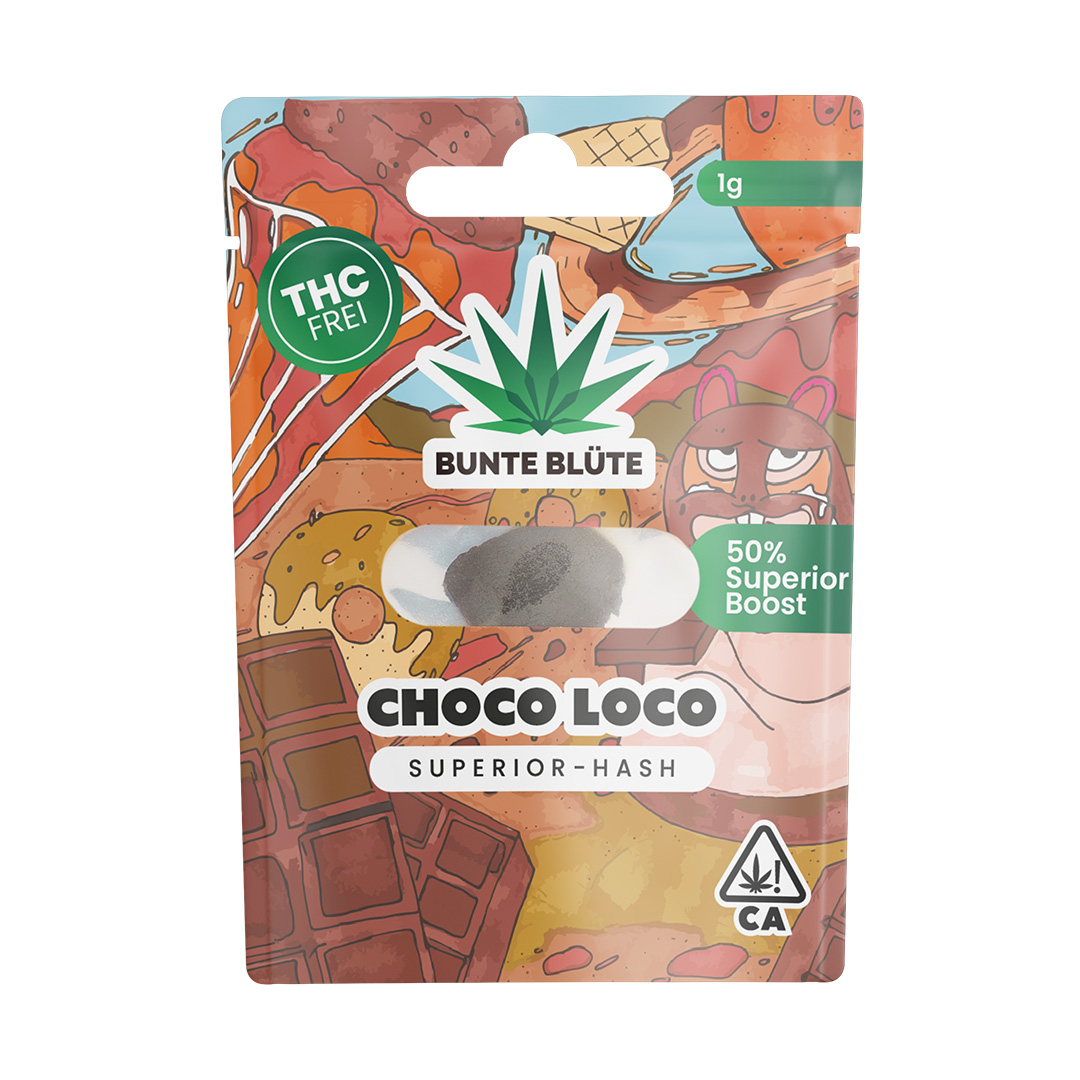 Bunte Blüte Superior Blend Blüte Choco Loco Hash 1g Bunte Blüte Superior Blend Blüte Choco Loco Hash 1g