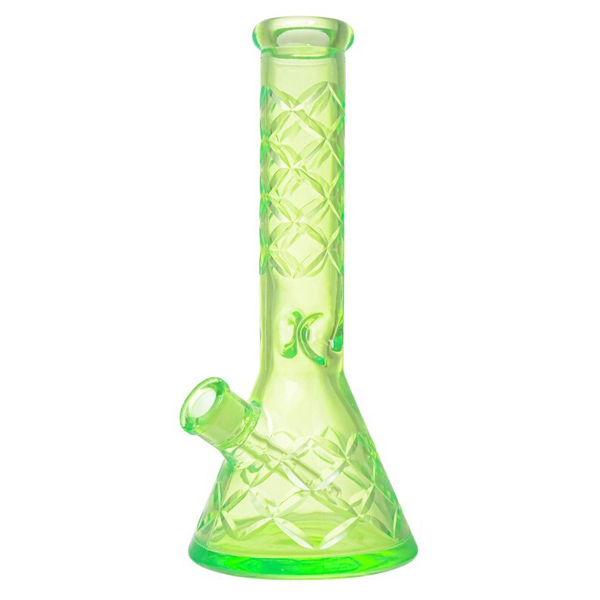 Glasbong - Grün mit Ice - 32cm