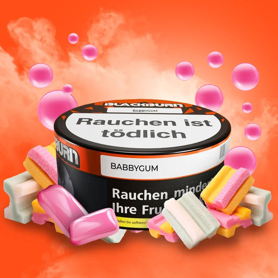 Blackburn Darkblend Shisha Tabak Babby Gum 100g Blackburn Darkblend Shisha Tabak Babby Gum 100g