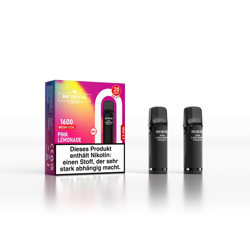 SKE Crystal Pro 800 Pod - Pink Lemonade 2% Nikotin (2er Pack)
