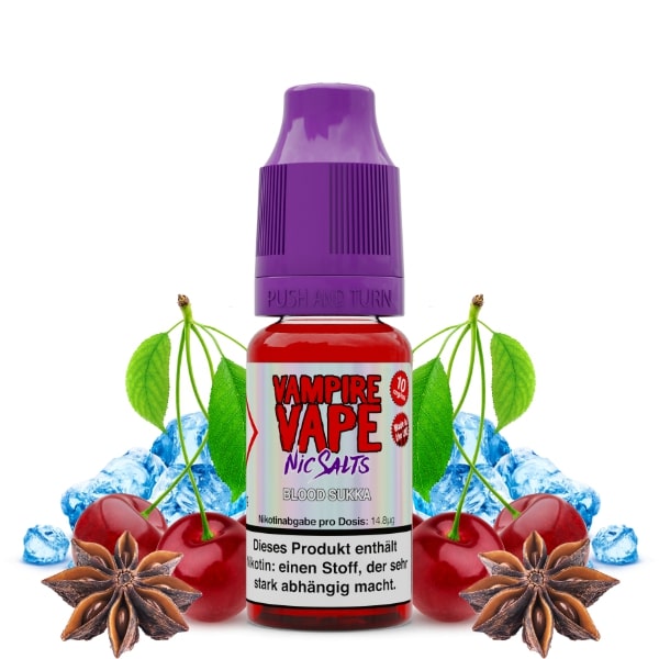 Vampire Vape - Blood Sukka Nikotinsalz Liquid 10ml | 20mg/ml