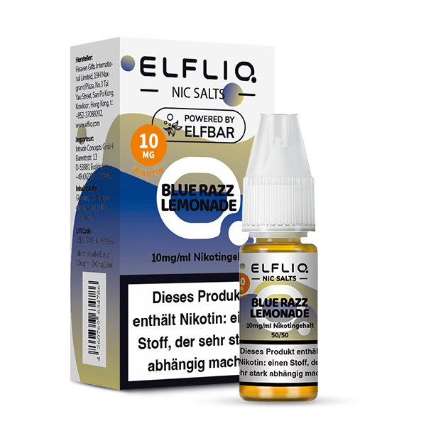 Elfbar Elfliq Blue Razz Lemonade 10mg 10ml Elfbar Elfliq Blue Razz Lemonade 10mg 10ml