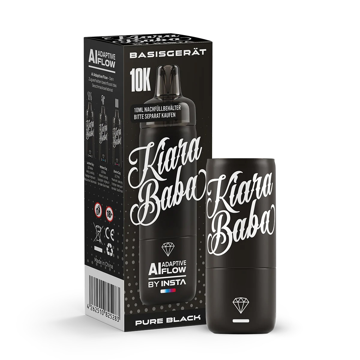 Kiara Baba 10K Akkuträger - Pure Black