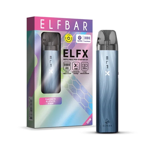 Elfbar ElfX Refillable Pod Kit Dark Sea Elfbar ElfX Refillable Pod Kit Dark Sea