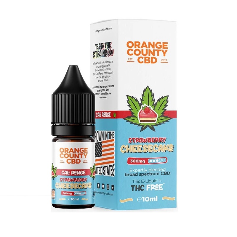 Orange County - Strawberry Cheescake CBD Liquid 10ml | 300mg