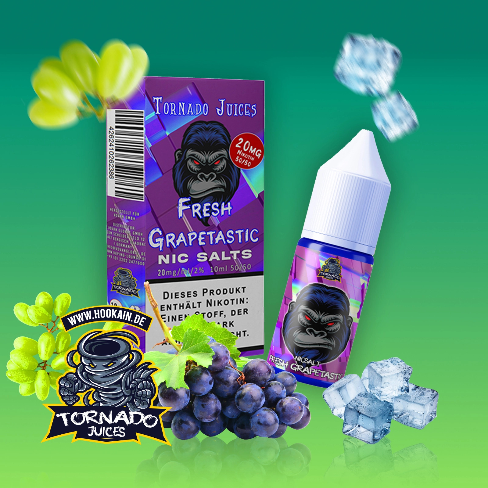 Tornado Juice - Fresh Grapetastic Liquid 10ml | 20mg/ml