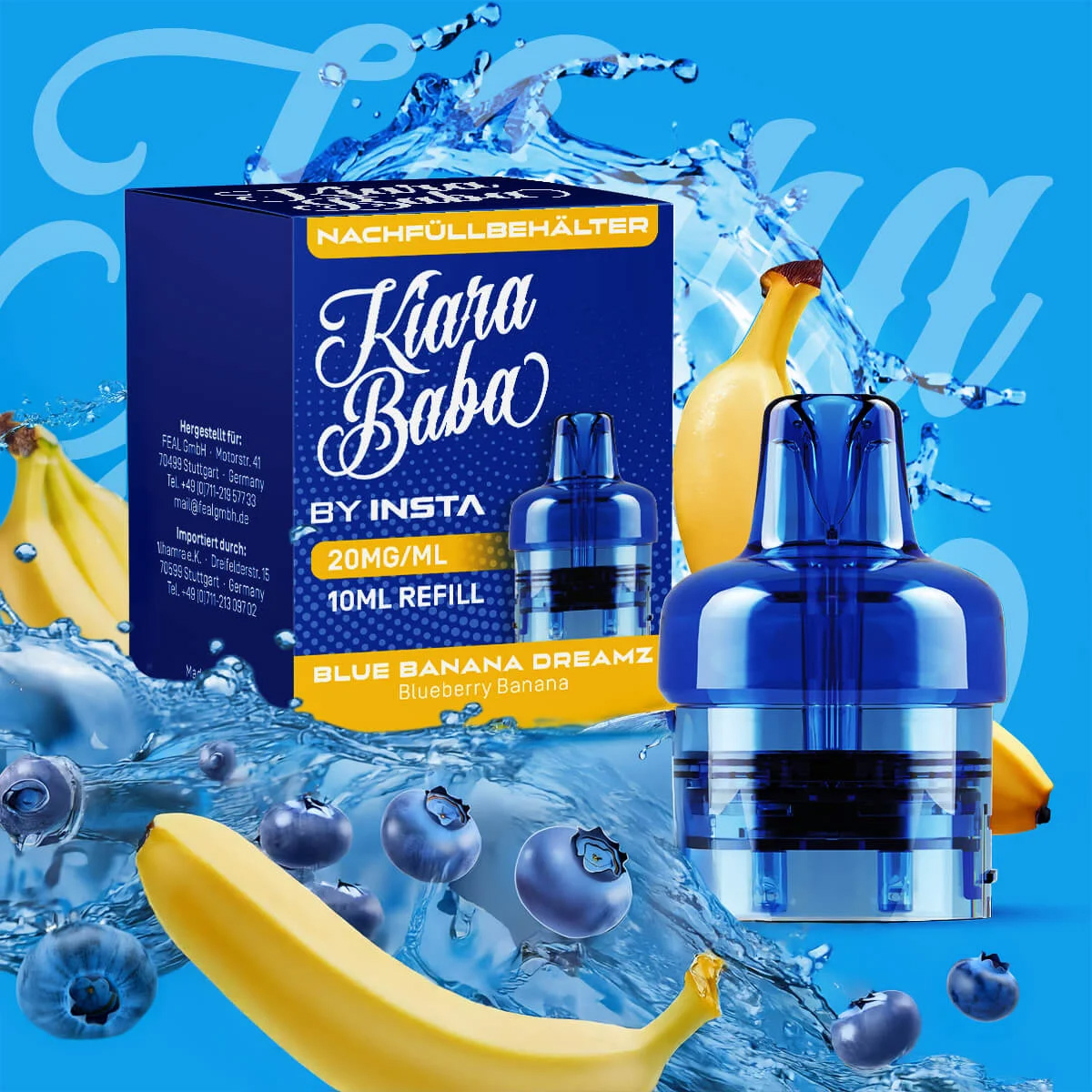 Kiara Baba 10K Pod - Blue Banana Dreamz 10ml