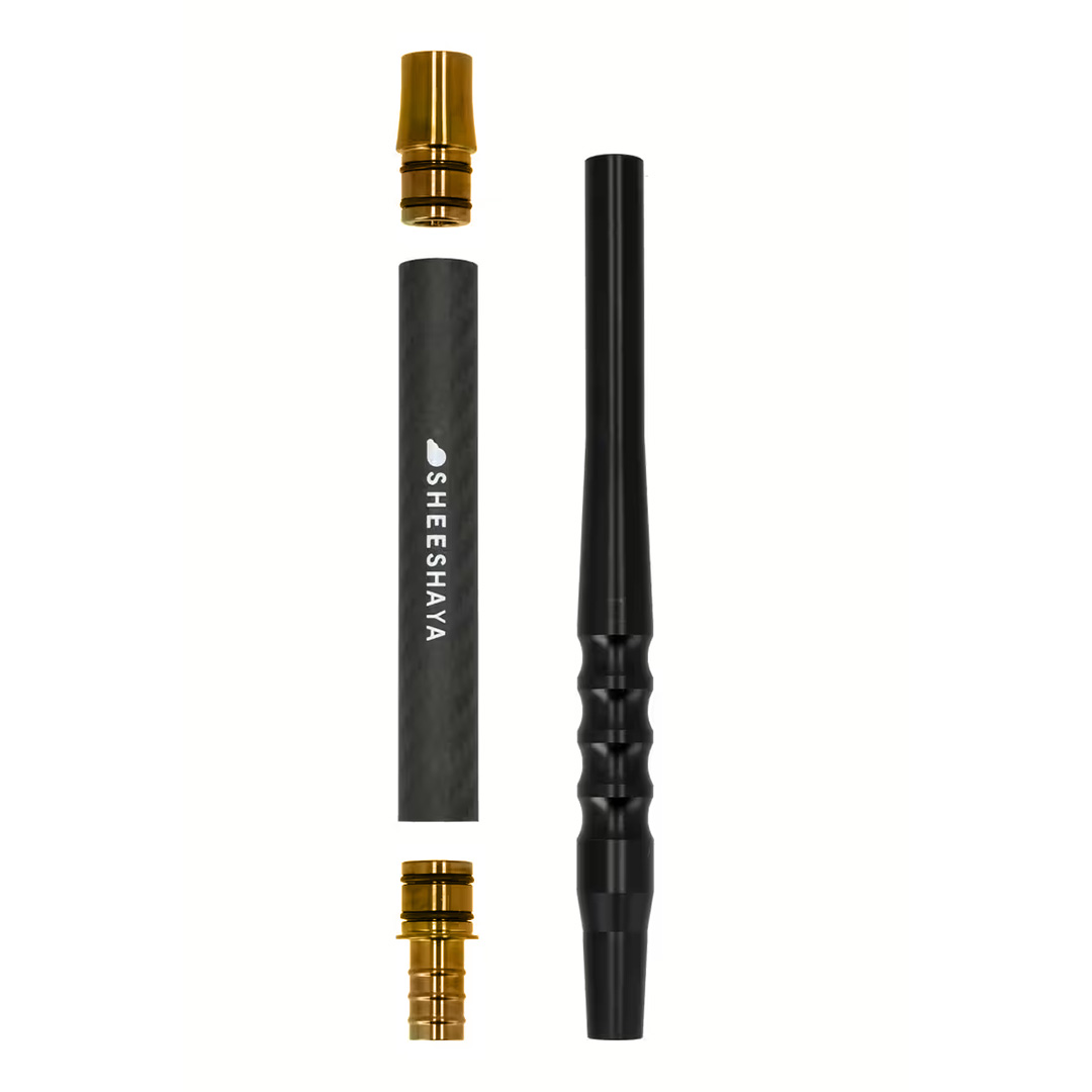 Sheeshaya Fusion Shisha Carbonmundstück Travelset Gold Sheeshaya Fusion Shisha Carbonmundstück Travelset Gold