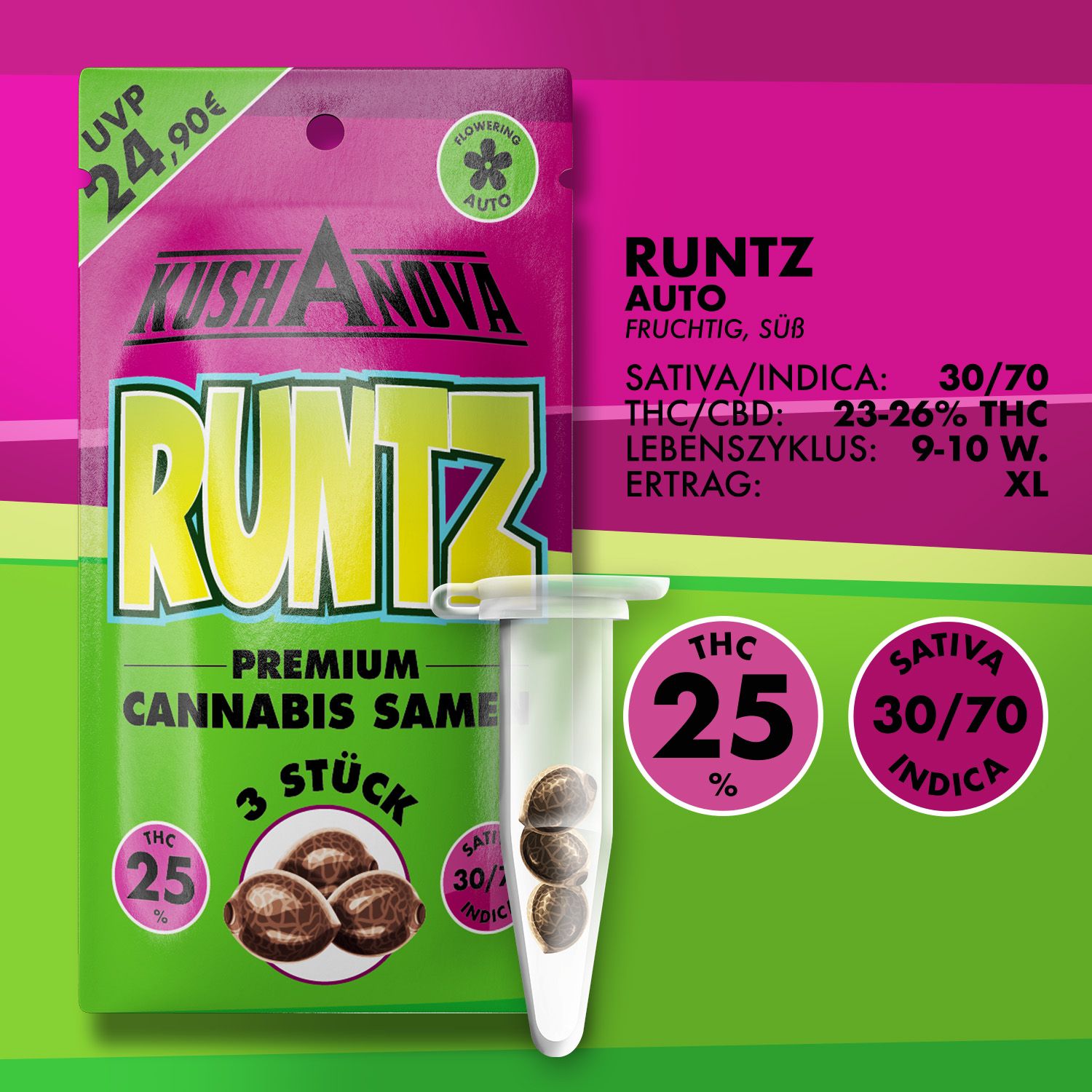 Kushanova Cannabissamen Runtz Kushanova Cannabissamen Runtz