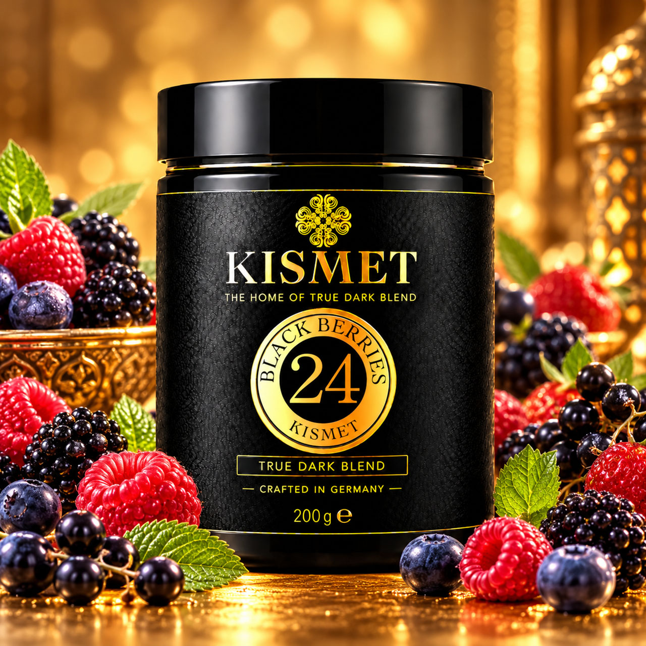 Kismet Darkblend Shisha Tabak Black Berries #24 200g